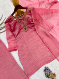 NEW VIRAL PARTY WEAR & FESTIVAL LOOK HEAVY PURE SALSA CRUSH FANCY TOP-PLAZZO WITH PRETTY DEPATTA SET