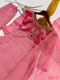 NEW VIRAL PARTY WEAR & FESTIVAL LOOK HEAVY PURE SALSA CRUSH FANCY TOP-PLAZZO WITH PRETTY DEPATTA SET