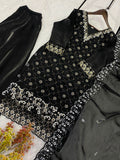 FENDY & BEADS WITH SEQUENCE EMBROIDERY & CUT WORK SALWAR KAMEEZ