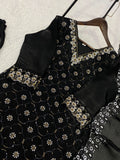 FENDY & BEADS WITH SEQUENCE EMBROIDERY & CUT WORK SALWAR KAMEEZ