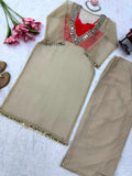 Salsa Silk with Original mirror Work Beautiful Salwar Kameez