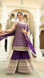 Foux Georgette with Micro Inner & thread with 9mm sequence Work Salwar Kameez