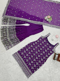 Foux Georgette with Micro Inner & thread with 9mm sequence Work Salwar Kameez