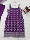 Foux Georgette with Micro Inner & thread with 9mm sequence Work Salwar Kameez
