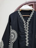 Biscuit Slub with Soft Micro Cotton Lining & Intricate Thread work Salwar Kameez