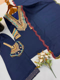 Festival special Pure Heavy Roman silk Top Bottom Dupatta Set With Purse