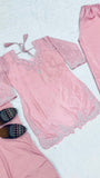 New Designer Party Wear Look Heavy Natural Crep Silk top with farshi salwar