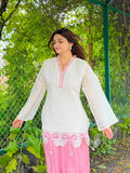 New Designer Party Wear Look Pure Roman Silk Top & Plazzo set