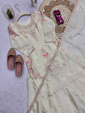 Designer Party Wear Look Heavy Chinon Silk with Embroidery Threads & Sequins Work salwar kameez