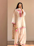 New Designer Mul Chanderi Cotton Top Farshi salwar & Dupatta Set