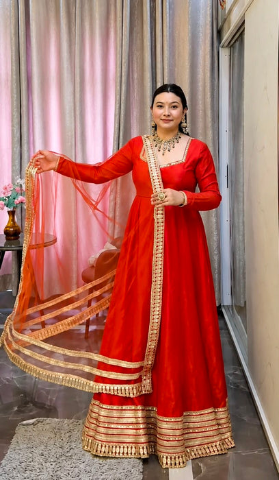 Pure Roman Silk With Embroidery Less Work With Real Mirror Work Salwar Kameez