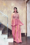 Heavy Fandy Silk with Heavy Bids Hand Work And Moti Work Salwar Kameez