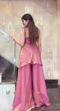 Heavy Fandy Silk with Heavy Bids Hand Work And Moti Work Salwar Kameez