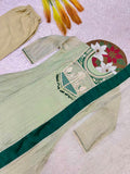 Pure SALSA SILK With Embroidery And Thread Work With Hand Stitched Beads And Latkan Work Salwar Kameez