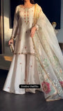 NEW LAUNCHING 3 PIECES KURTI PLAZZO & DUPATTA WITH EMBROIDERY WORK & FOIL PRINT DUPATTA