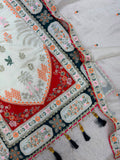 FESTIVAL SEASON WEAR BEAUTIFUL KAFTAAN WITH PANT AND DUPATTA WITH SEQUENCE EMBROIDERED AND APPLIQUE WORKED