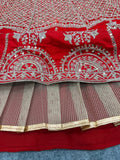 Premium Kesariya Satin Lehenga Embellished With Beautiful Sequins Work And Dori Work