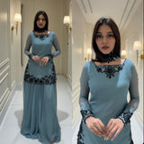 New Premium Quality With Embroidery Sequence Worked Top-Sharara and Dupatta Set