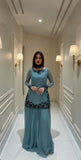 New Premium Quality With Embroidery Sequence Worked Top-Sharara and Dupatta Set