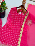 New Designer Party Wear Look Top-Plazzo and Dupatta With Heavy Embroidery Work