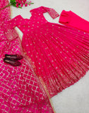 Heavy Fox Georgette With Heavy 5mm Sequence Embroidery Work Salwar Kameez