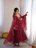 Digital printed Fabric with Fancy Lace attached Beautiful Salwar Kameez