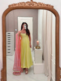 Faux Georgette with Soft Micro Cotton Lining & Fancy Lace Beautiful Salwar Kameez