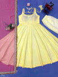 Faux Georgette with Soft Micro Cotton Lining & Fancy Lace Beautiful Salwar Kameez