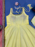 Faux Georgette with Soft Micro Cotton Lining & Fancy Lace Beautiful Salwar Kameez