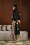 Biscuit slub with Intricate Thread with sequence work with attach lace Salwar Kameez