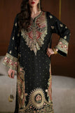 Biscuit slub with Intricate Thread with sequence work with attach lace Salwar Kameez