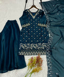 FENDY & BEADS WITH SEQUENCE EMBROIDERY & CUT WORK SALWAR KAMEEZ