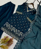 FENDY & BEADS WITH SEQUENCE EMBROIDERY & CUT WORK SALWAR KAMEEZ
