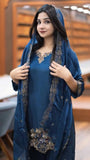 New Ready-made GMY SILK And Heavy Embroidery Sequence Work Top-Bottom And Dupatta Set