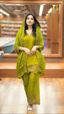 New Ready-made GMY SILK And Heavy Embroidery Sequence Work Top-Bottom And Dupatta Set