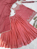 NEW TRENDING 3 PIECE FANCY KURTI WITH PLAZZO AND BEAUTIFUL DUPATTA