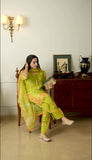 New Designer Natural Crep Silk Top-Bottom And Dupatta Set