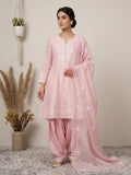 DESIGNER SEQUENCE EMBROIDERED WORKED TOP SALWAAR WITH DUPATTA
