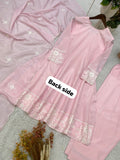 DESIGNER SEQUENCE EMBROIDERED WORKED TOP SALWAAR WITH DUPATTA