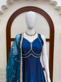 Fendy Silk with Soft Micro cotton Lining & Heavy Fancy Lace work Salwar Kameez