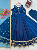 Fendy Silk with Soft Micro cotton Lining & Heavy Fancy Lace work Salwar Kameez