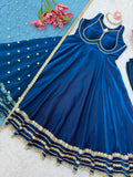 Fendy Silk with Soft Micro cotton Lining & Heavy Fancy Lace work Salwar Kameez