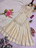 Heavy Chinon Silk with Embroidery Codding & Sequins Work With Moti Work Salwar Kameez