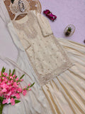 Heavy Chinon Silk with Embroidery Codding & Sequins Work With Moti Work Salwar Kameez