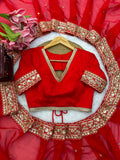 Tibby Silk with Intricate Thread With Sequence Work Beautiful Saree
