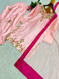 NEW READY TO WEAR HEAVY EMBROIDERY AND SEQUENCE WORK TOP - FARSHI SHALVAR WITH DUPATTA