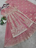Crunchy Silk Heavy Embroidery Sequence Work Beautiful Top Lehenga Dupatta Set