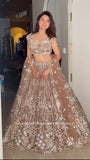Premium Butterfly Soft Net Lehenga Embellished With Beautiful Sequins And Dori Work