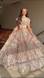 Premium Butterfly Soft Net Lehenga Embellished With Beautiful Sequins And Dori Work