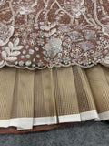 Premium Butterfly Soft Net Lehenga Embellished With Beautiful Sequins And Dori Work